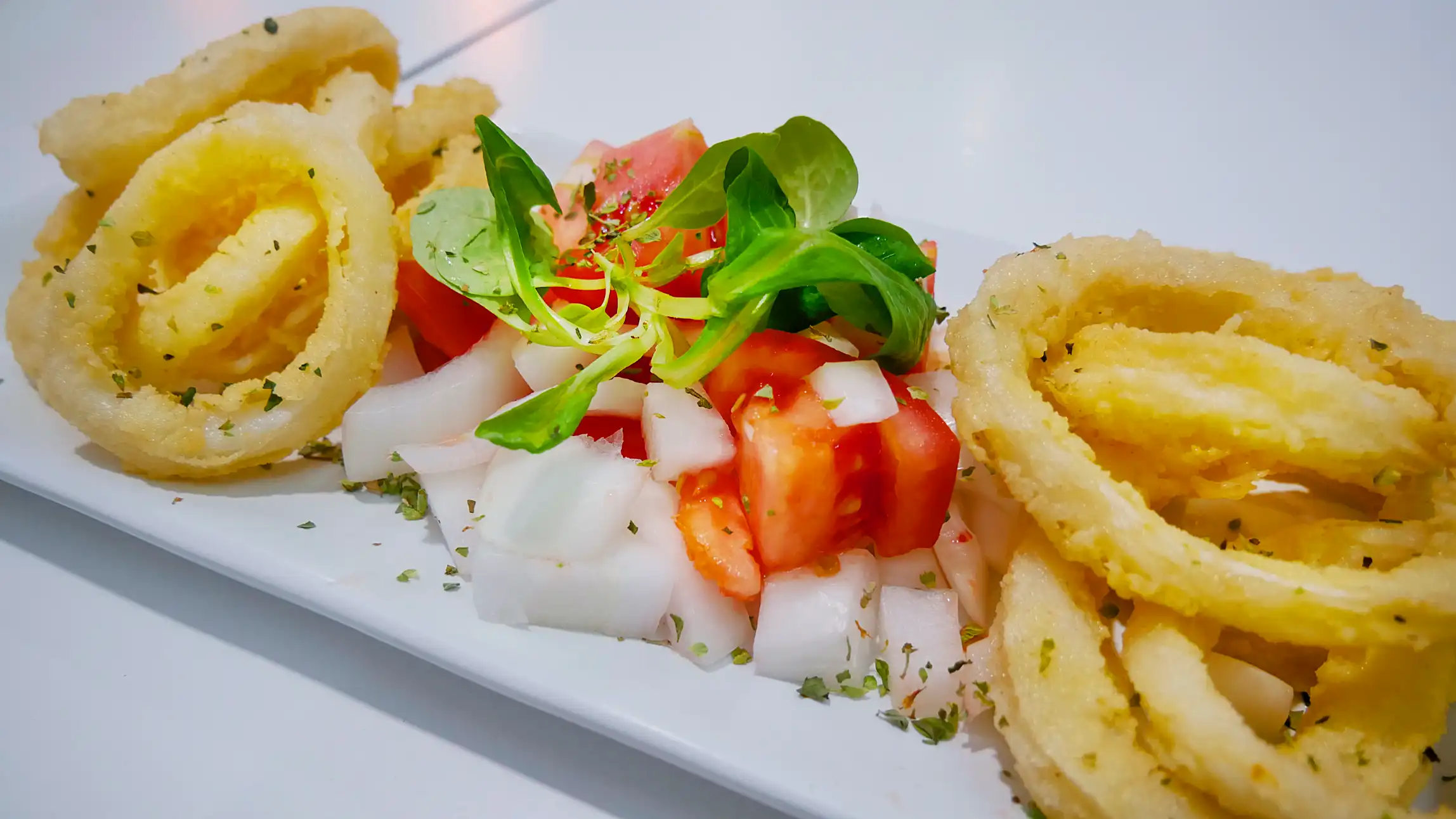 Tapa de calamares fritos